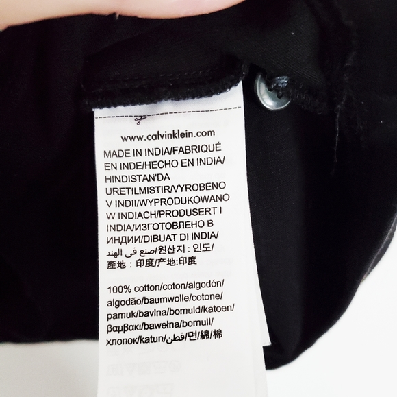 Calvin Klein Jeans Black Polo Short XL - Picture 6 of 9